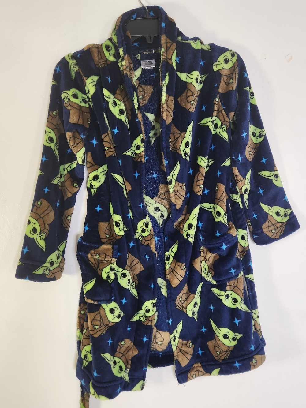 Star Wars Plush Baby Yoda Robe - Navy & Lime Green